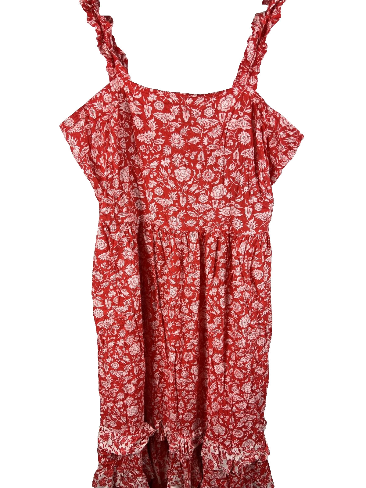Universal Thread Red Floral Pattern Print Dress X… - image 4