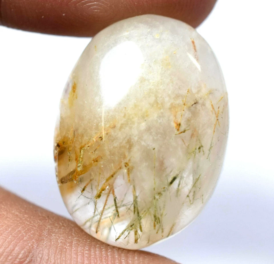 37.55 CT Natural Rutilated Quartz Inside Brown Rutil Cabochon Fine AAA+ Gemstone - Image 2 of 4