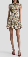 ALICE + OLIVIA Kim Floral Paneled Minidress Size - 4