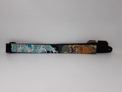 Levy's MPD2-124 Guitar Strap - Tiger Wave Design - Made in Canada