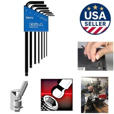 7-Pc Eklind Ball-Hex Allen Wrench Set with Color-Coded Holder, Metric 1.5-6mm