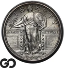1917 Standing Liberty Quarter Type 1 Full Head, Gem BU++ FH, Sharp