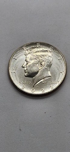 2022-P Kennedy Half Dollar. Straight From Roll, Uncirculated.