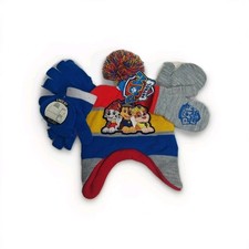 Paw Patrol Toddler Boys Knit Hat, MItten, And Glove Set