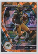 2021 Panini Prizm Draft Picks Orange Ice Prizm Trey Lance #120 0kv2