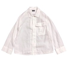 MARGARET HOWELL MHL. Linen Long Sleeve Shirt Blouse White Made In Japan
