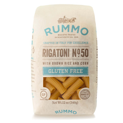 Gluten Free Rigatoni Pasta Made in Italy 12 Ounce Pack Restaurant Quality