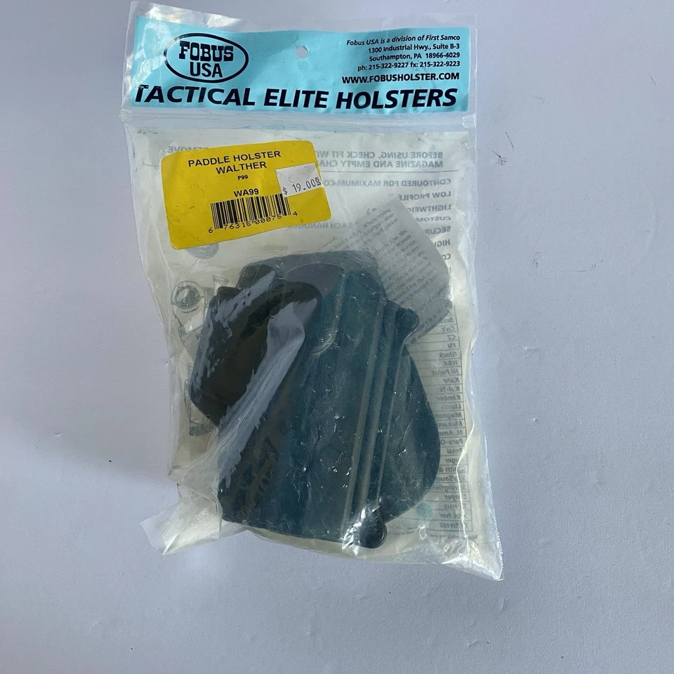 Walther P99/P99 Compact, Fobus Holster + Blackhawk Double magazine mag pouch New - Image 3 of 4