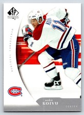 #52 Saku Koivu, Montreal Canadiens 2005-06 SP Authentic Base