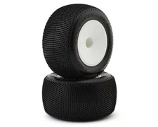 JConcepts Fuzz Bite 2.2" Pre-Mounted Stadium Truck Tires (White) (2)
