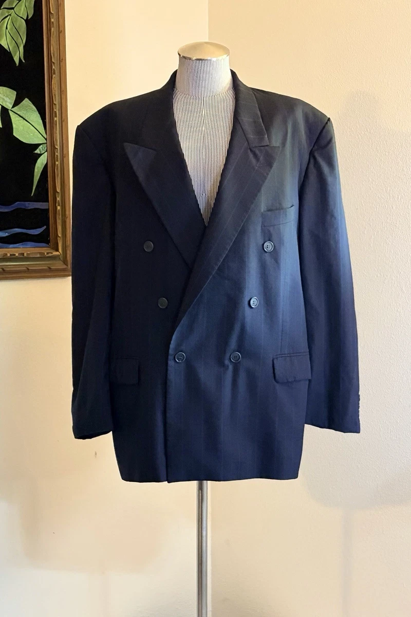 Saint Laurent 蓝色双排扣西装和运动服男| eBay Saint Laurent 蓝色双排扣西装和运动服男| eBay