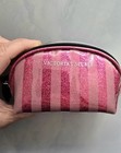 Lot 2 NWT Victoria's Secret Clear Confetti Makeup Cosmetic Bag+ Glitter Pouch  — photo 3