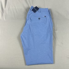 Peter Millar Golf Pants Crown Crafted Surge 36 x 32 Ocean Blue NWT MSRP 185