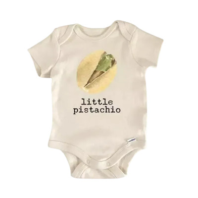 Pastashio Nut Newborn Baby Onesie  Bodysuit