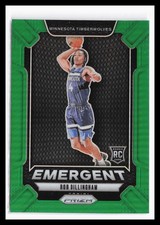 2024-25 Panini Prizm Emergent Prizms Green #24 Rob Dillingham Timberwolves RC QW