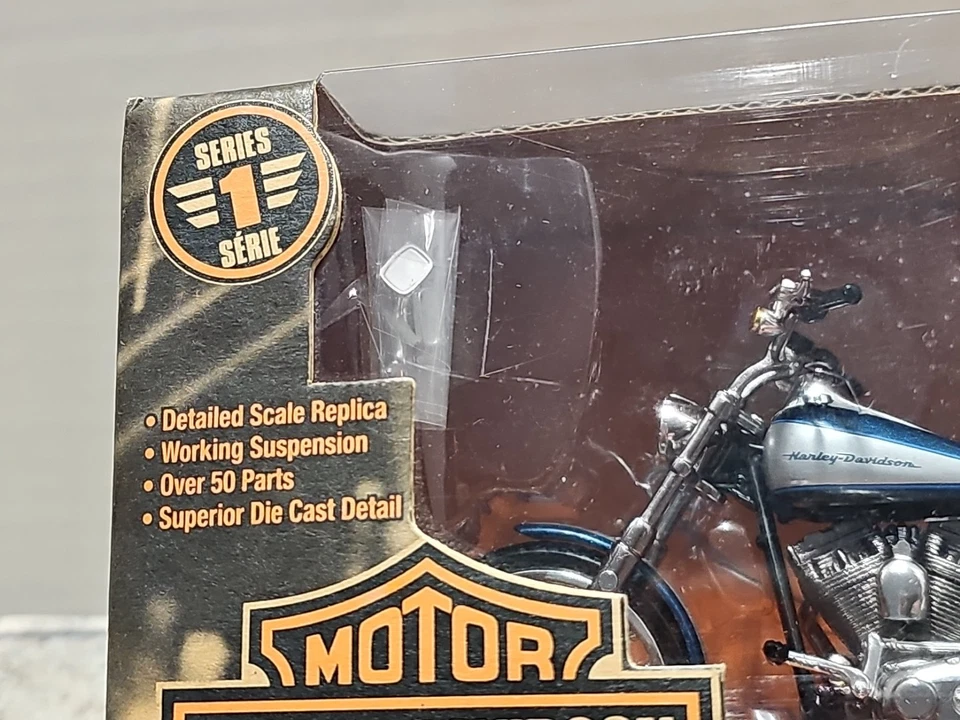 Vntg 2003 Ertl American Muscle 2002 Harley Davidson Softail Deuce 1:18 Series 1 - Image 3 of 4