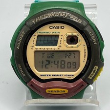 Casio TSX-1200 Thermometer Sensor Digital Watch Vintage Water Resist 10Bar Japan