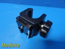 Heavy Duty Universal Pole Clamp W/ Rail Slide & Lock | Black Metal ~ 38864