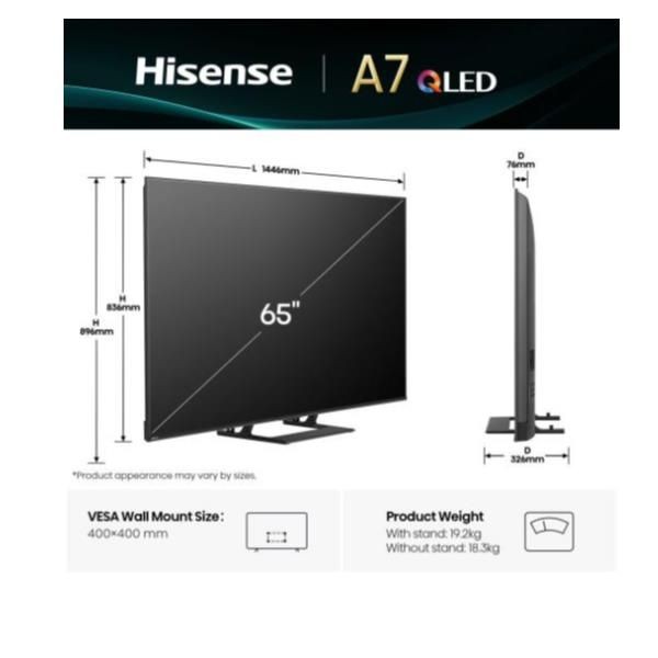 PROMOZIONE Hisense 65 A79Q QLED 4K UHD SMART VIDAA SUB Cod. 65A79Q
