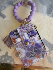 keychain wristlet wallet for women