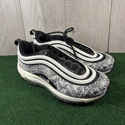 Womens Nike Air Max 97 Sneakers Cocoa Snake Skin Print Black CT1549-001 Size 7.5