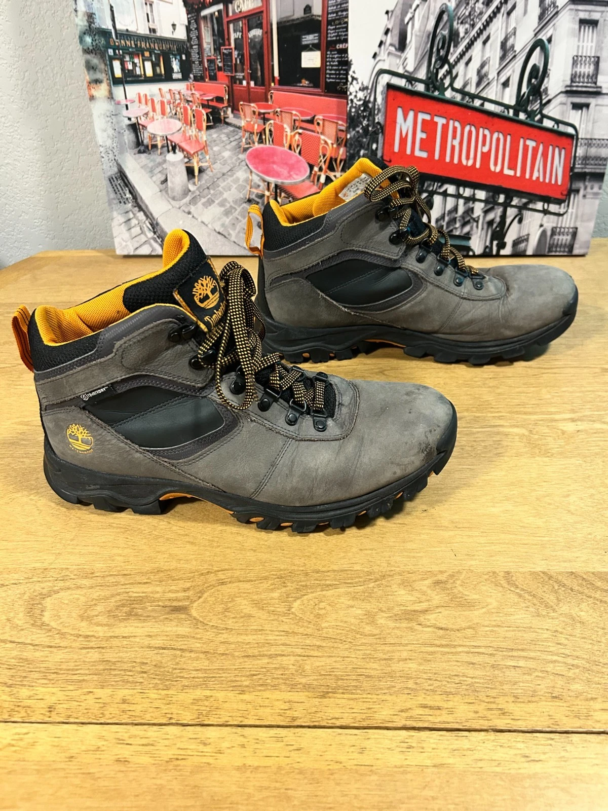 Timberland Men's Mt. Maddsen Mid Waterproof Hiking Boots in grey Sz 12