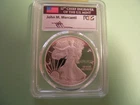 2010-W $1 American Silver Eagle PCGS PR70DCAM - John M. Mercanti Signature