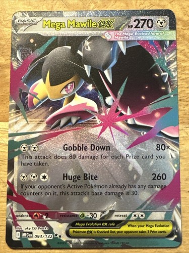 Mega Mawile ex 094/132 Ultra Rare Mega Evolution NM/M Pokemon Card
