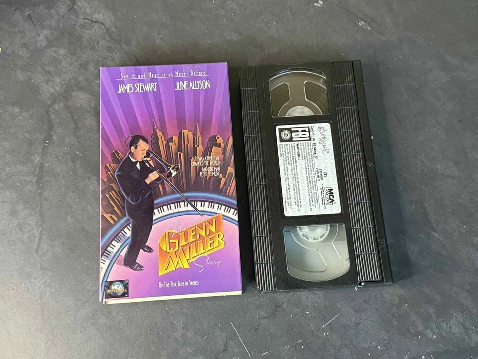 The Glen Miller Story (VHS, 1986) James Stewart, June Allyson / MCA Home Video Foto 3 de 3
