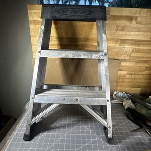 Werner 2 Ft. Aluminum Step Ladder (8 ft Reach Height) 300lbs Load Capacity USA