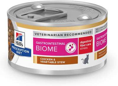Gastrointestinal Biome Stress Digestive/Fiber Care Wet Cat Food, Chicken & Veget