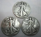 1936 S, 36 D, & 36 P * 3 SILVER WALKING LIBERTY HALF DOLLARS * As Seen FREE SHIP