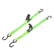 Boat Trailer Transom Tie Down Straps 1"x3.3' 1763lbs with S Hook Green
