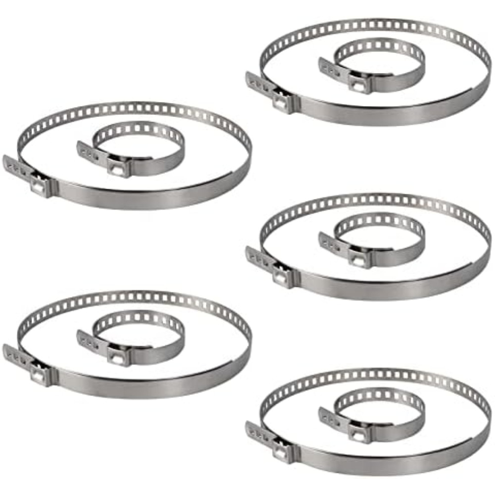 Set 10 Fascette Stringitubo per Asse Auto - Universali Inox 31.75-127mm