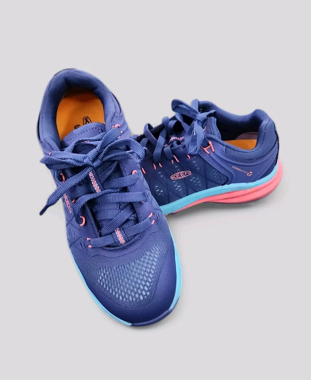 Scarpe antinfortunistiche e da lavoro Keen Utility donna blu larghe 6 5