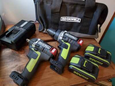 Rockwell 20V Max Li-Ion Brushless Drill Impact Wrench Combo Kit