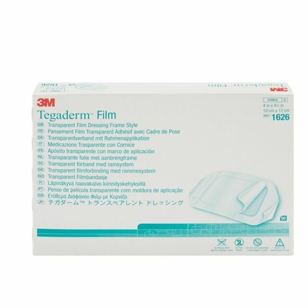 3M Tegaderm 9506W 4x4.75 in Transparent Adhesive Sterile Film Dressing
