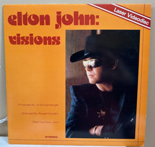 MINT Elton John "VISIONS" Laserdisc US 1982 NTSC 11 MUSIC VIDEOS 45 MINUTES
