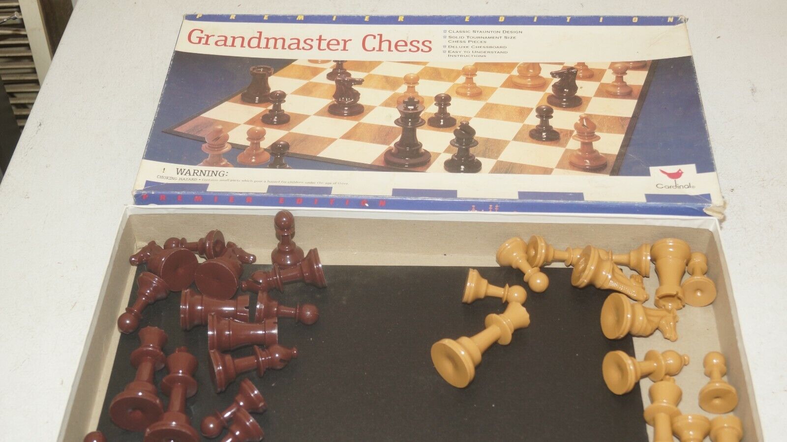 Plastic Grand Master Chess set, Packaging Type: Box