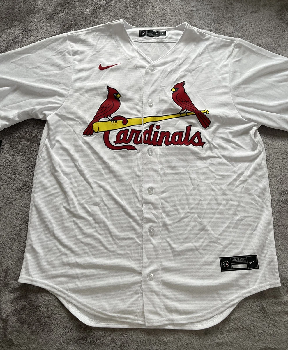 Nike MLB St. Louis Cardinals Marcell Ozuna #23 Stitched White Jersey Men's  Sz L