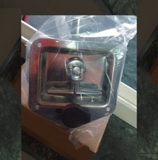 Maniglia in acciaio inox con  chiavi x CASSETTA PORTA ATTREZZI AUTOCARRI CAMION