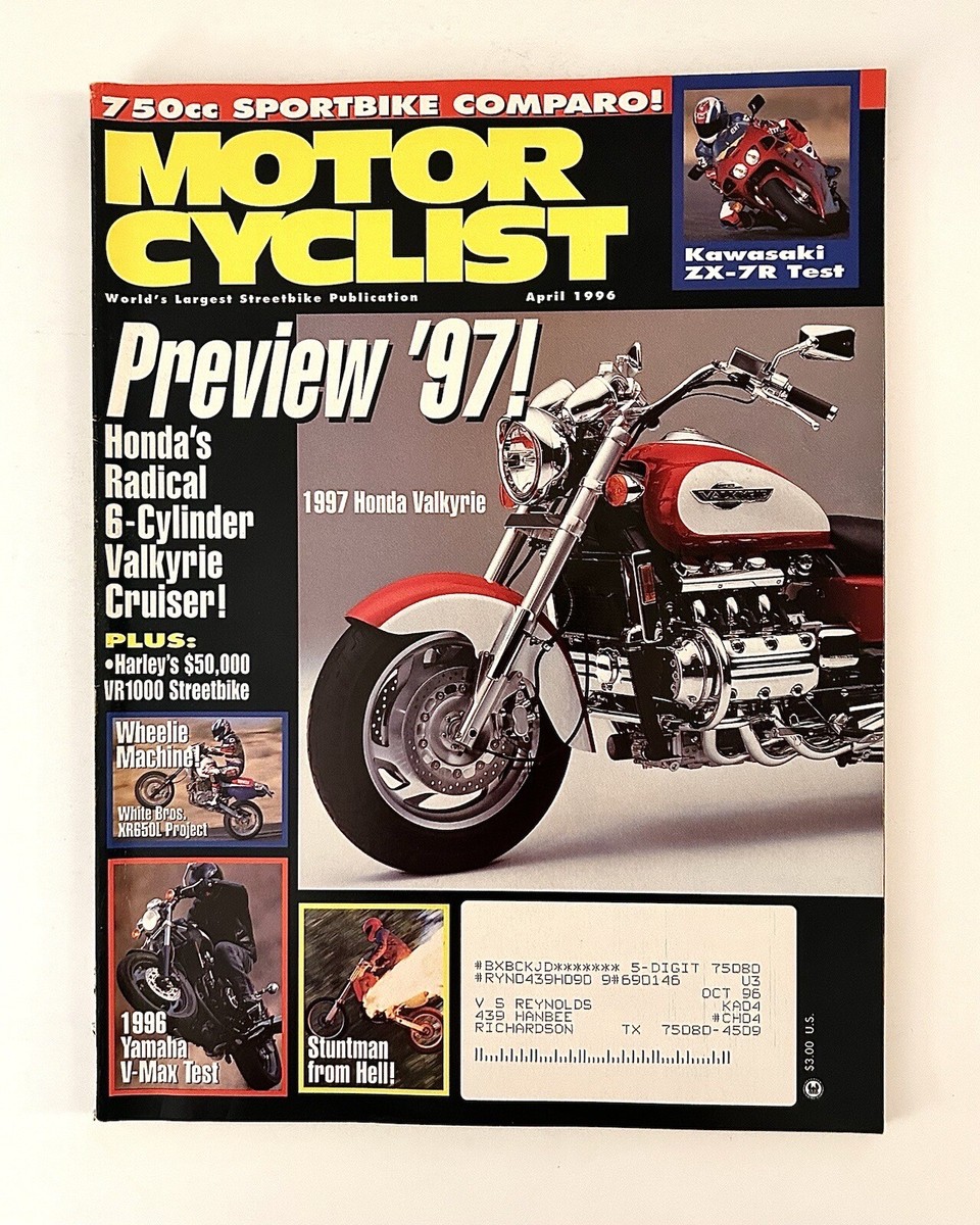 Motor Cyclist Magazine (April 1996) Preview '97! | eBay
