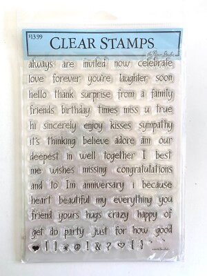 The Paper Studio Cling Mount Clear Stamp Set EVERYDAY EXPRESSIONS