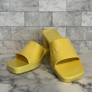 yellow gucci mules