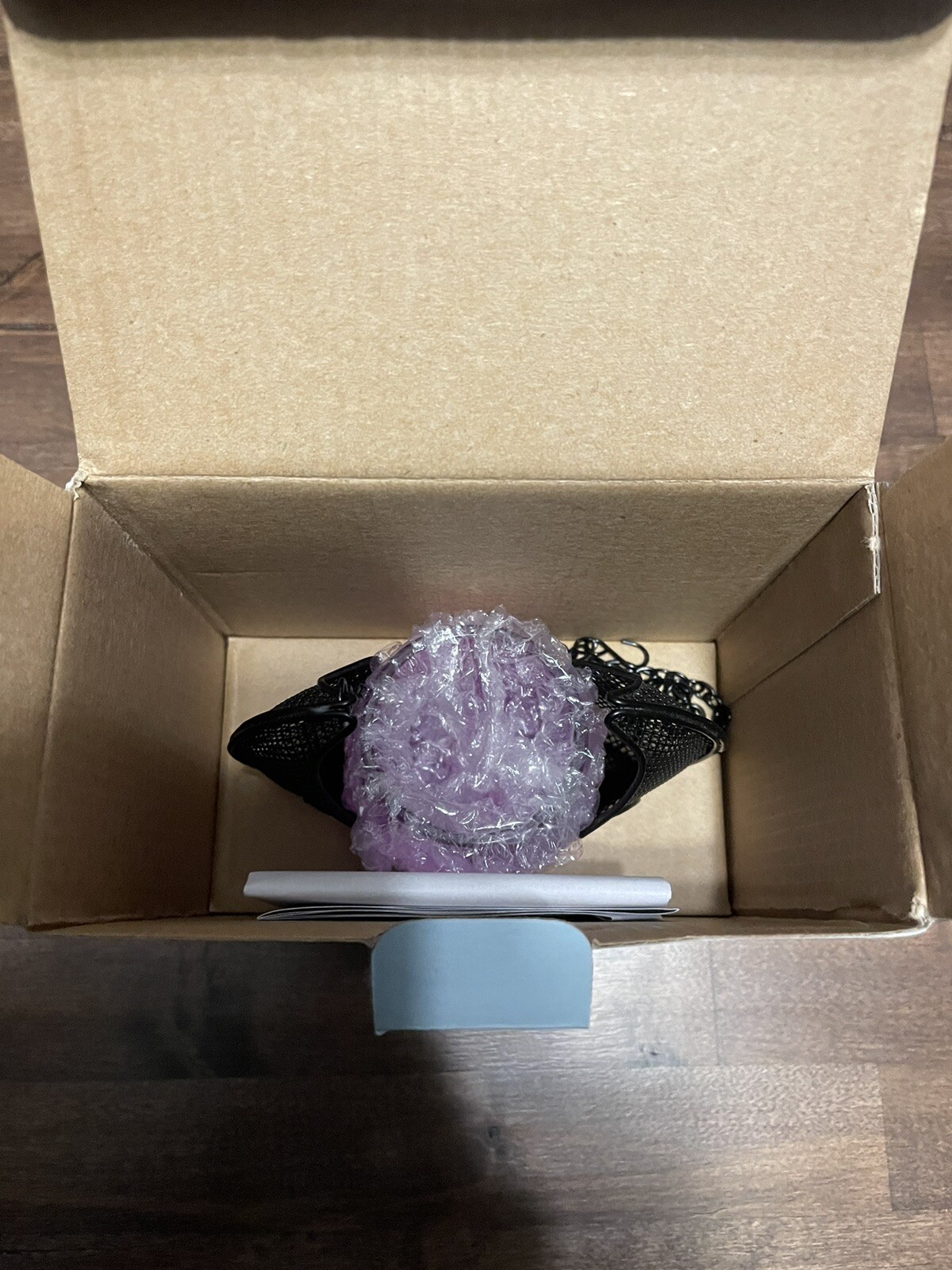 PARTYLITE HANGING BAT VOTIVE CANDLE HOLDER BLACK AND PURPLE HALLOWEEN P90341