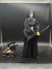(NO FIGURE) 1/6 Scale Black Kimono Clothes Set for 12'' Female Figure Soldiers