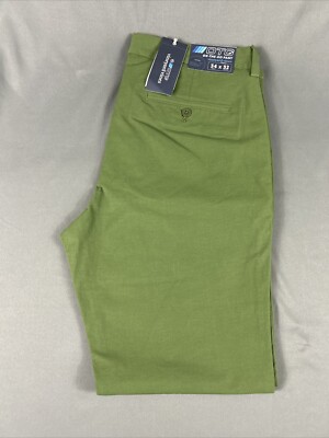 Vineyard Vines Golf Pants Performance On The Go 34 x 32 Cypress Green MSRP $128
