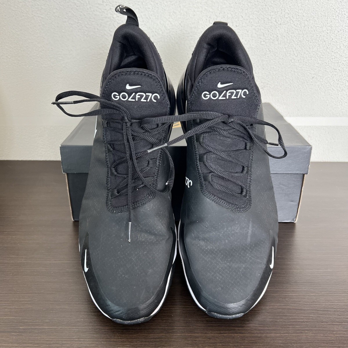 Size 15 - Nike Air Max 270 Golf Black White 2020 for sale online