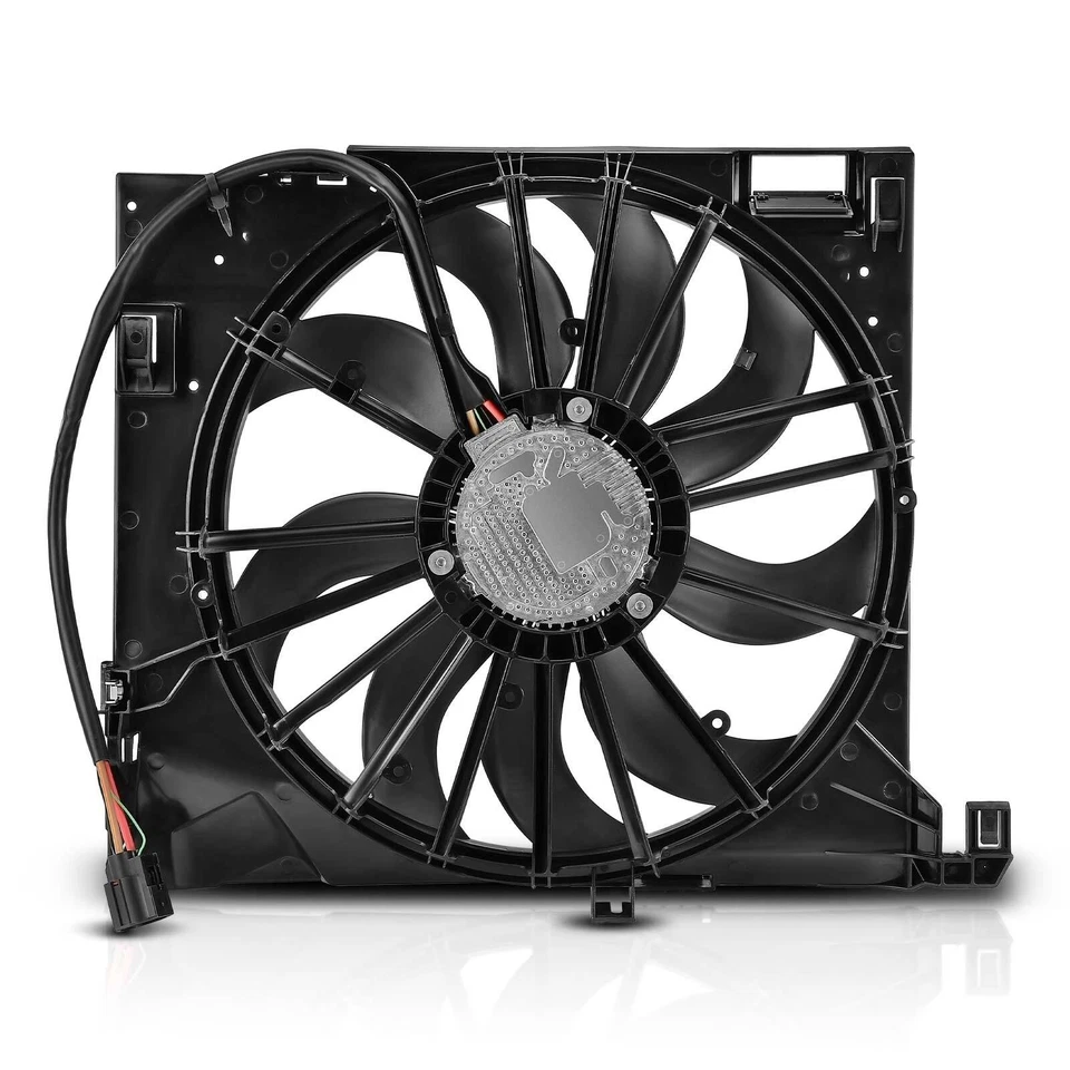 Compatível com Jaguar XF XKR XJR575 XJ 2010-2019 conjunto de ventilador de refrigeração do radiador C2D38737 - Imagem 2 de 4