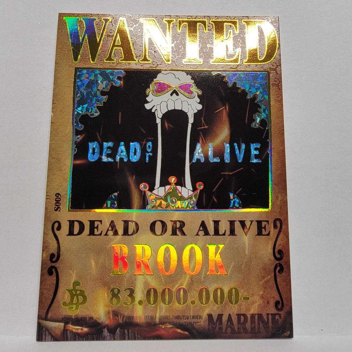 allegare prestare colonna vertebrale one piece brook wanted poster